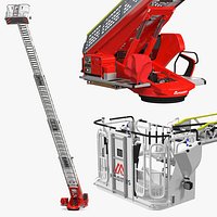 Magirus M32L AS Aerial Ladder Unfolded