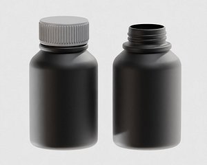 Supplement bottle 3D