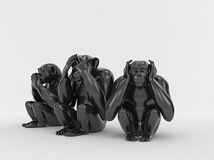 3d monkeys - hear