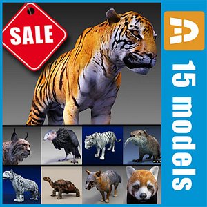 endangered animals tiger condor 3ds