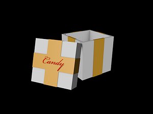 free c4d model gift box candy
