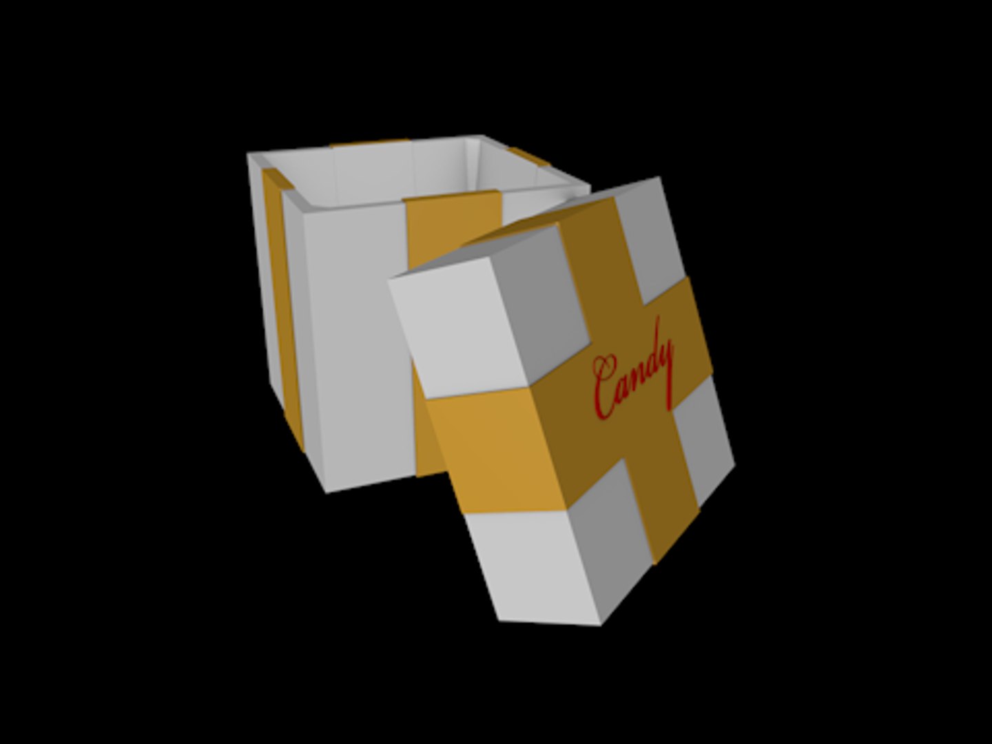Free C4d Model Gift Box Candy