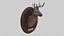 Taxidermied Deer Head Mount And Bear Rug With PBR Materials