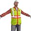 rigged worker man 3d model