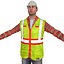 rigged worker man 3d model