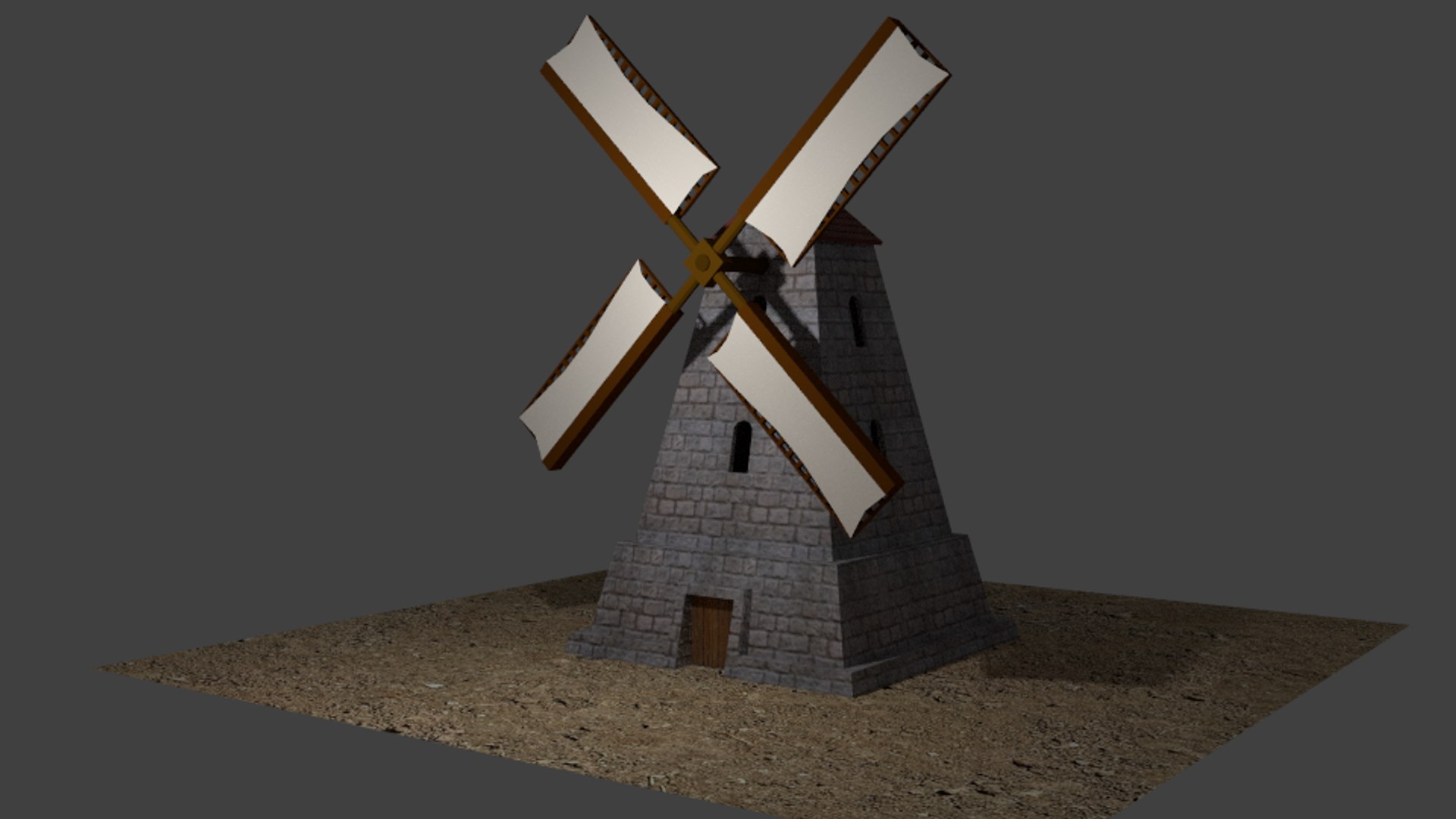 3d Windmill Wind Mil Model