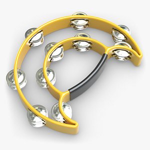 tambourine double 3d model