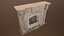 Antique fireplace - PBR Game Ready