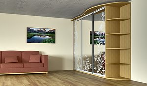Mirrored wardrobe