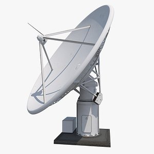 3d radio telescope antenna kat-7 model