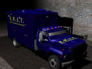 3d model of swat truck