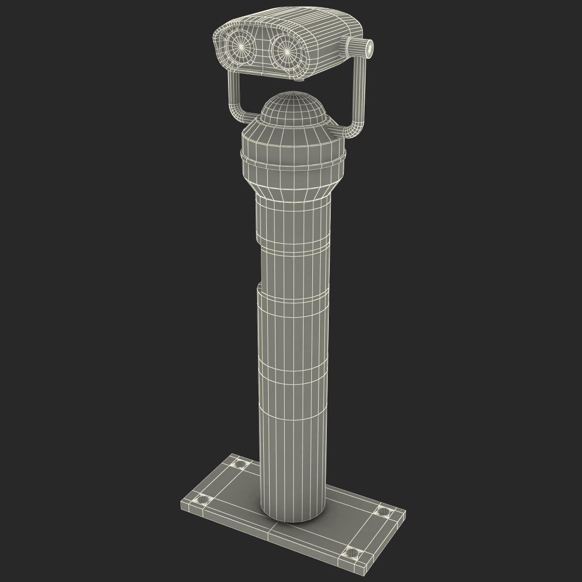 3d model coin operated telescope 2