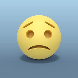 3D sad smiley