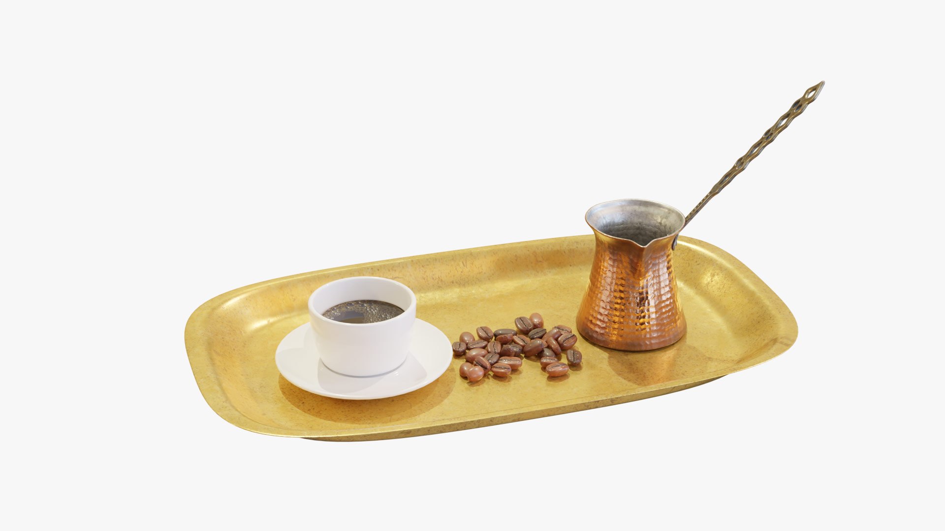 Morning Coffee Set 3D - TurboSquid 2274005
