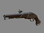 Weapon - Wheelock Flintlock Wheelock Pistol Pack Bundle 3D Model Collection