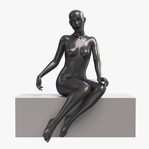Mannequin Female 001 Pose 12 model
