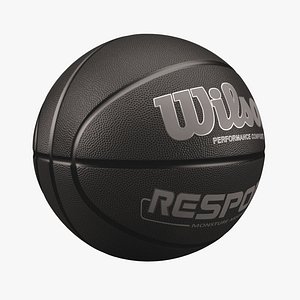 3d model basketball wilson black