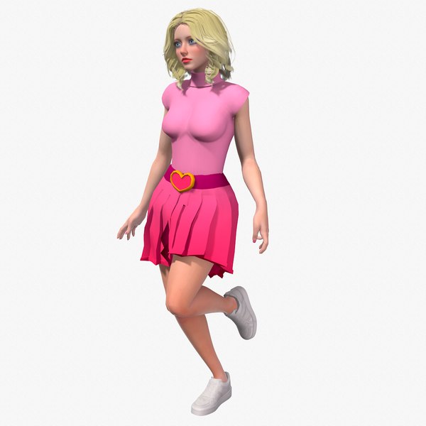 3D Pop-music girl