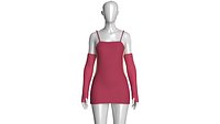 Girls Bodycon Mini Dress With Sleeves