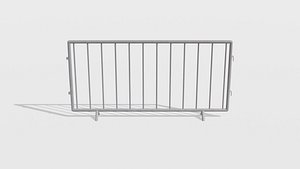 Crowd Barrier 3D model