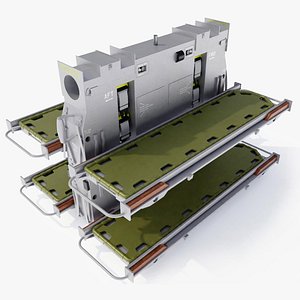 3D UH-60L Black Hawk Medical Gurney