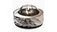 Round Fireplace Rough white stone