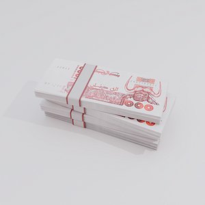 1000 Algeria Algerian Dinar Currency 3D