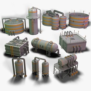 Industrial Tanks - part - 3 - 10 pieces
