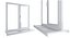 4 types of plastic windows - white