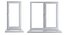 4 types of plastic windows - white