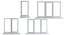 4 types of plastic windows - white