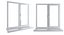 4 types of plastic windows - white