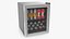 Mini Cooler with Beverage Cans 3D