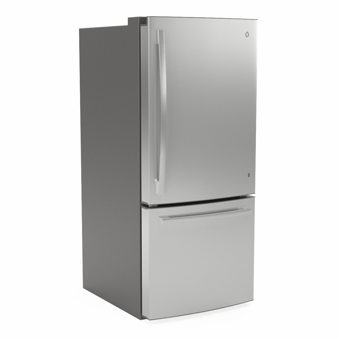 GE BottomFreezer Refrigerator GDE21EYKFS 3D TurboSquid 2099736