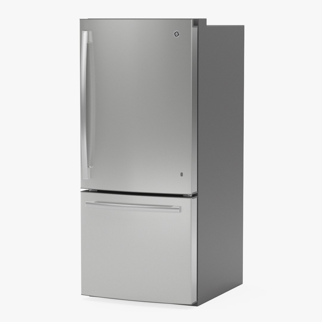 GE BottomFreezer Refrigerator GDE21EYKFS 3D TurboSquid 2099736