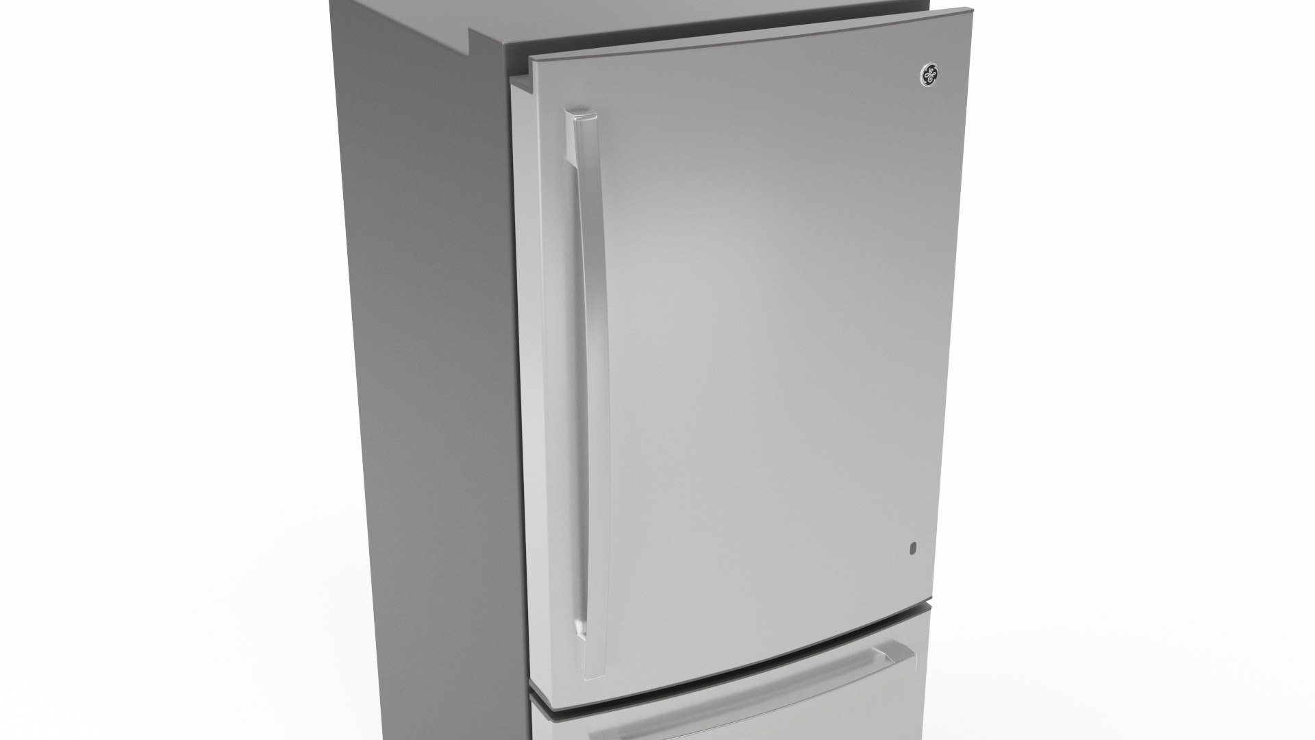 GE BottomFreezer Refrigerator GDE21EYKFS 3D TurboSquid 2099736