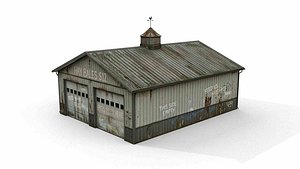 Vintage Hay Storage and Livestock Feeding Station