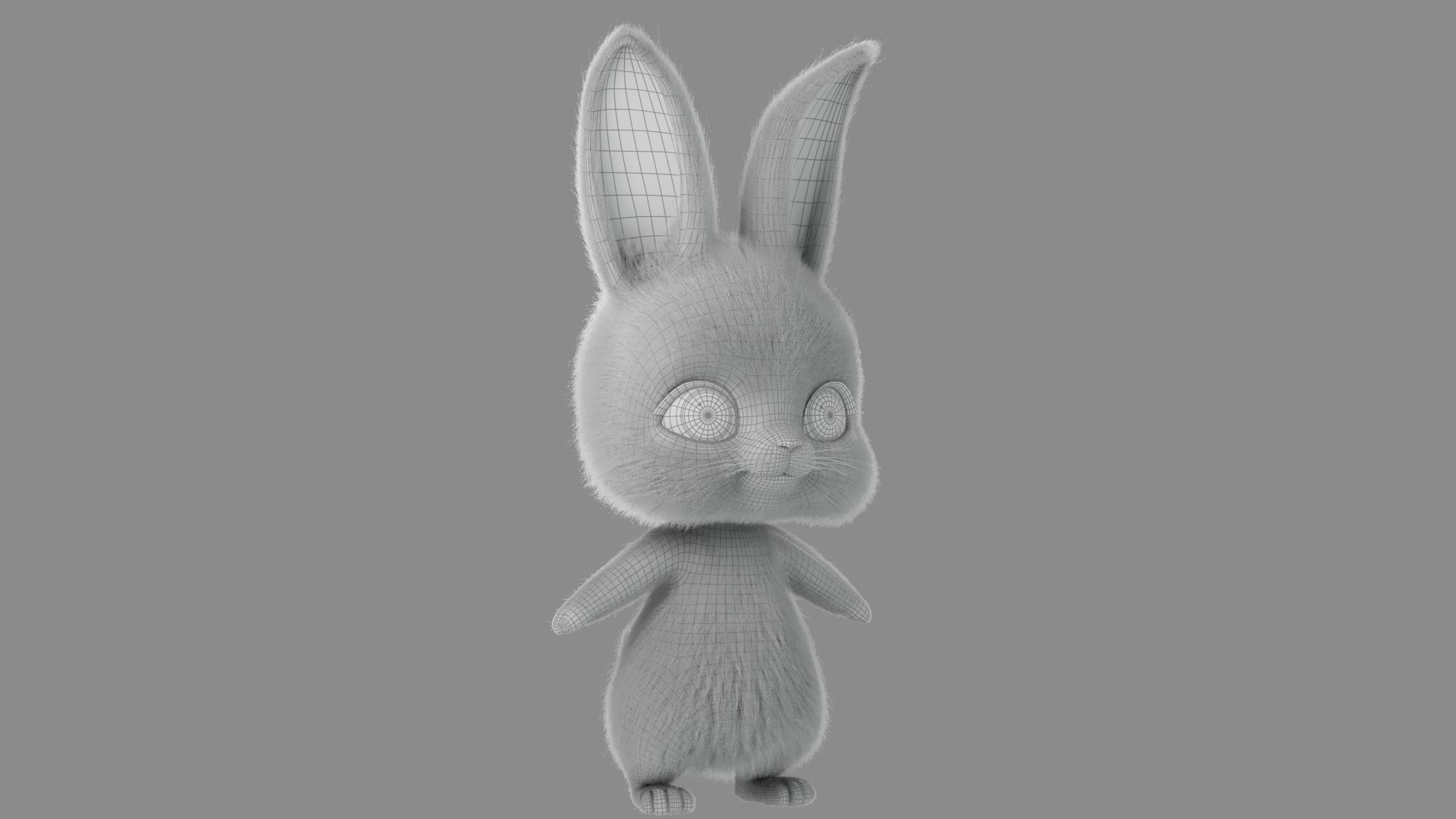 3D Model Cartoon Rabbit - TurboSquid 2271990