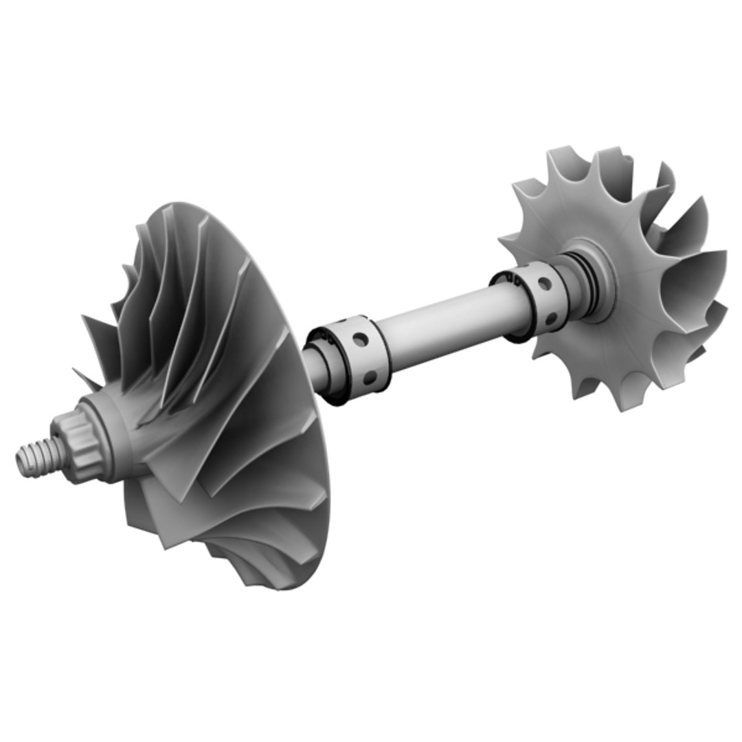 Compressor Turbine Turbocharger 3d Model