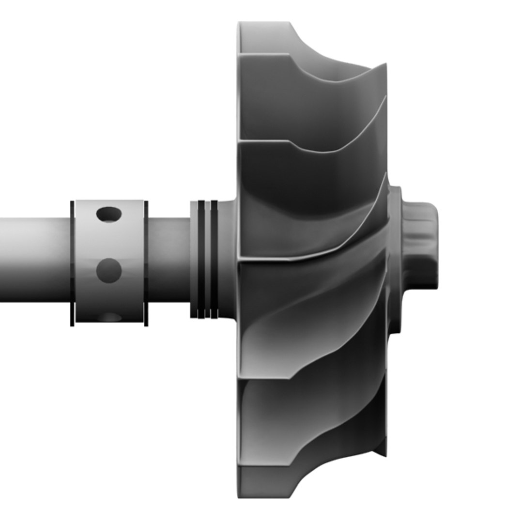 Compressor Turbine Turbocharger 3d Model