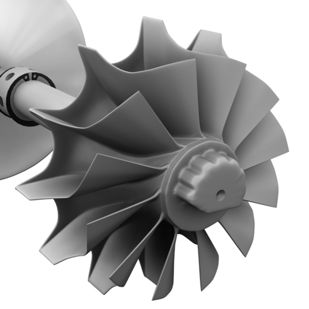 Compressor Turbine Turbocharger 3d Model