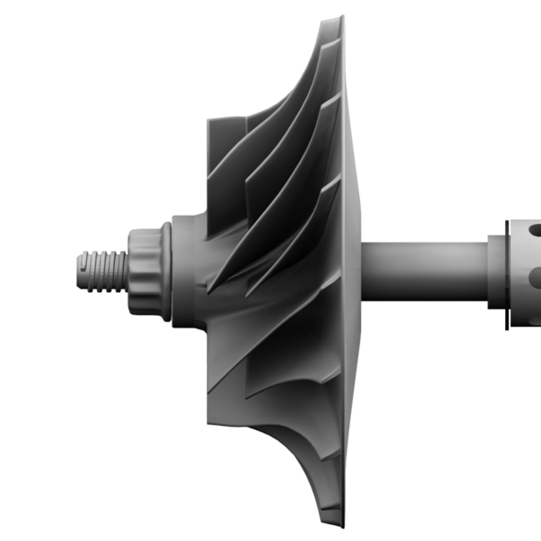 Compressor Turbine Turbocharger 3d Model