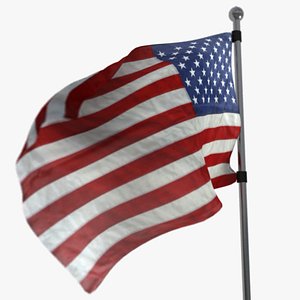 animation flag 3d 3ds