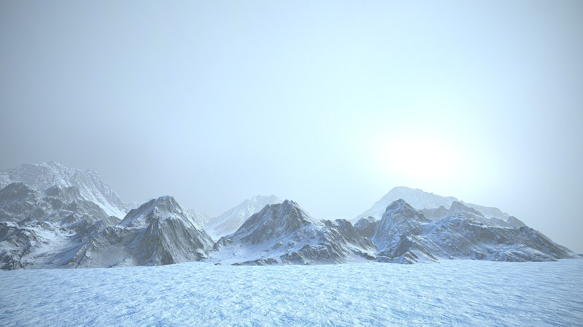 3D Model Background Landscapes Snow - TurboSquid 2134516