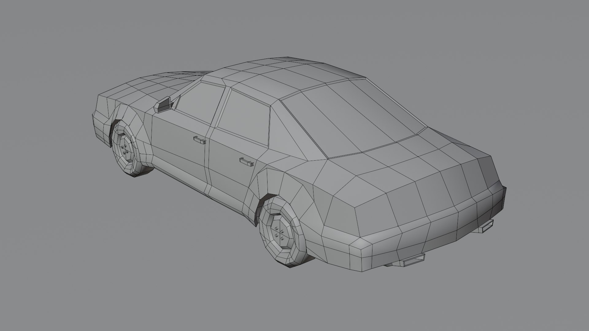 Low Poly Sedan 5 Variant 3D Model - TurboSquid 2241238