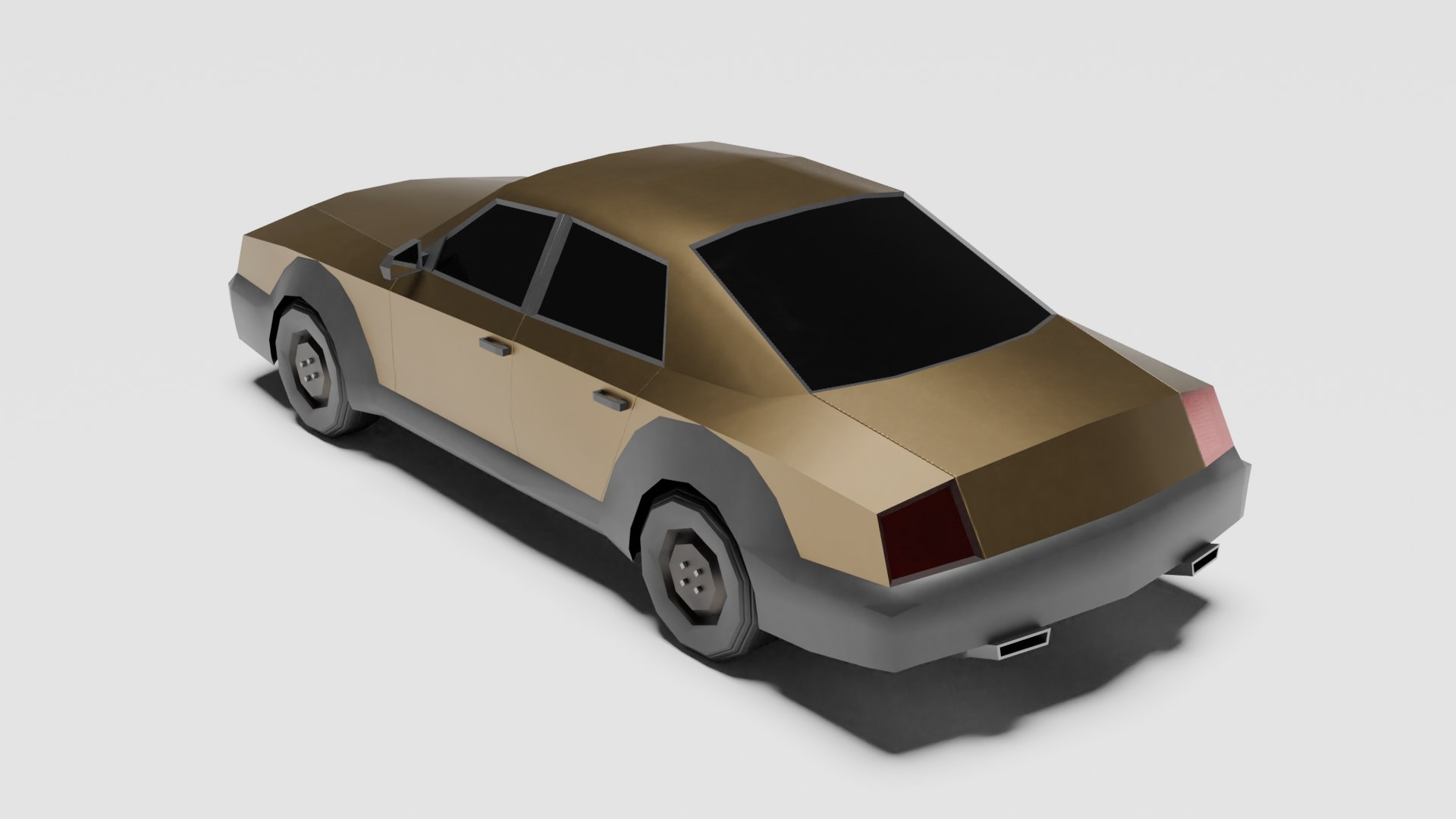 Low Poly Sedan 5 Variant 3D Model - TurboSquid 2241238