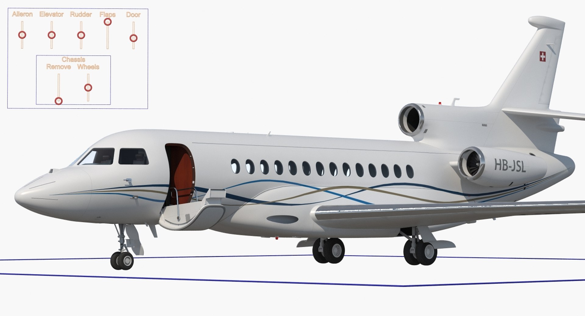 3D Model Business Long Range Trijet | 1146138 | TurboSquid