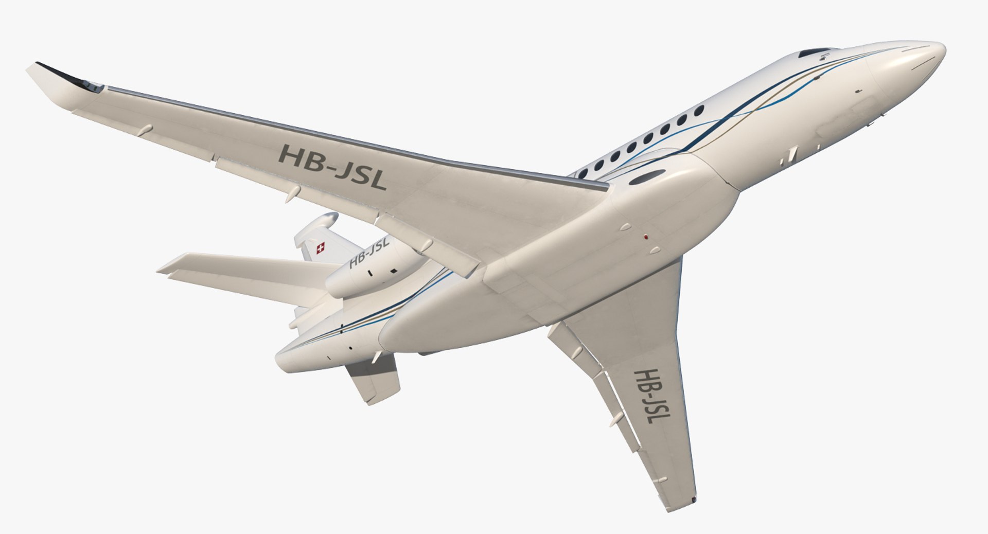 3D Model Business Long Range Trijet | 1146138 | TurboSquid