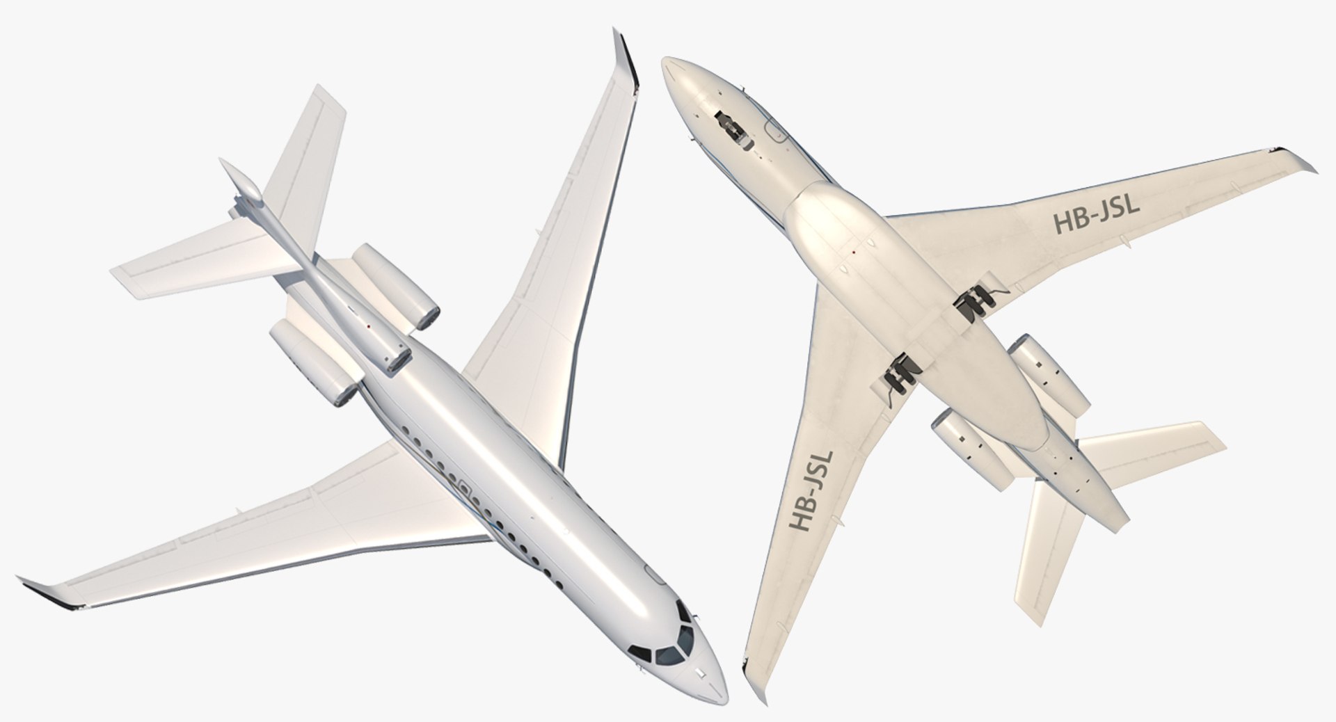 3D Model Business Long Range Trijet | 1146138 | TurboSquid