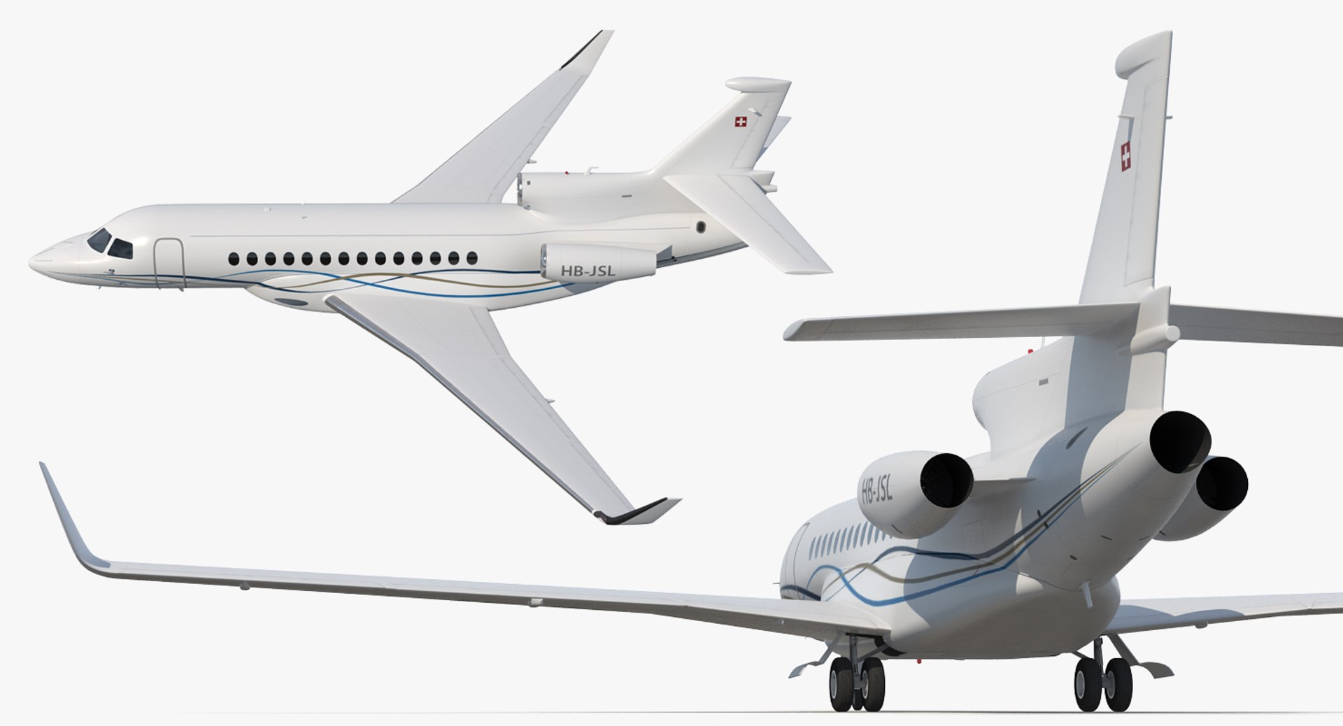 3D Model Business Long Range Trijet | 1146138 | TurboSquid